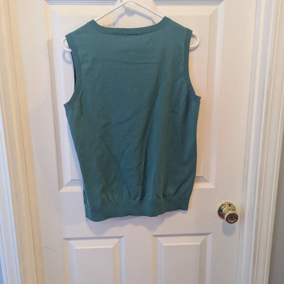Talbots teal sleeveless sweater vest - 1X - Picture 6 of 6